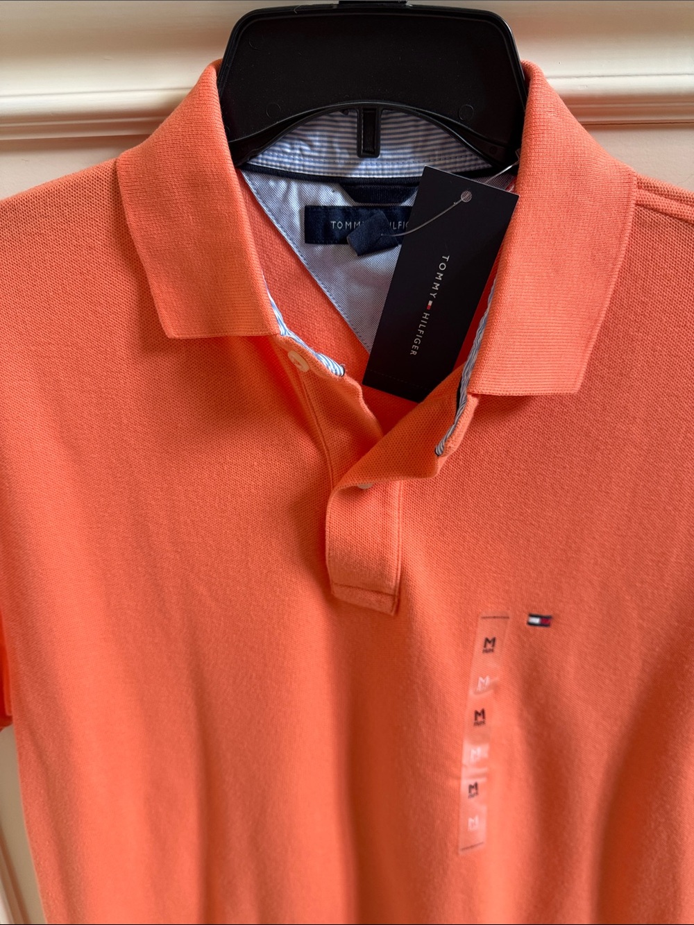 NWT Tommy Hilfiger Men’s Coral Orange Polo Shirt